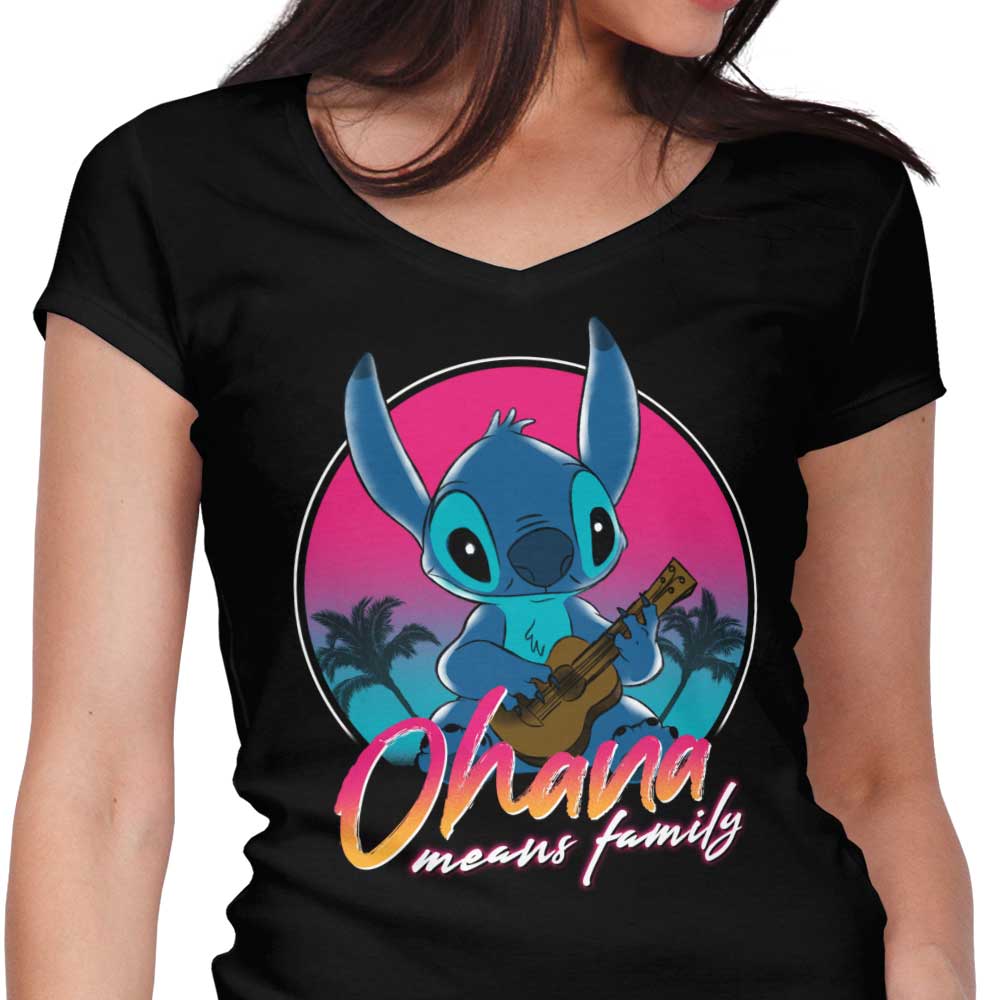 Retro Experiment Women's V-Neck - Adult & Kids T-Shirts, Sweatshirts & Hoodies apparel design preview 1