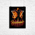 Retro Firebender Poster - Adult & Kids T-Shirts, Sweatshirts & Hoodies apparel design preview 1