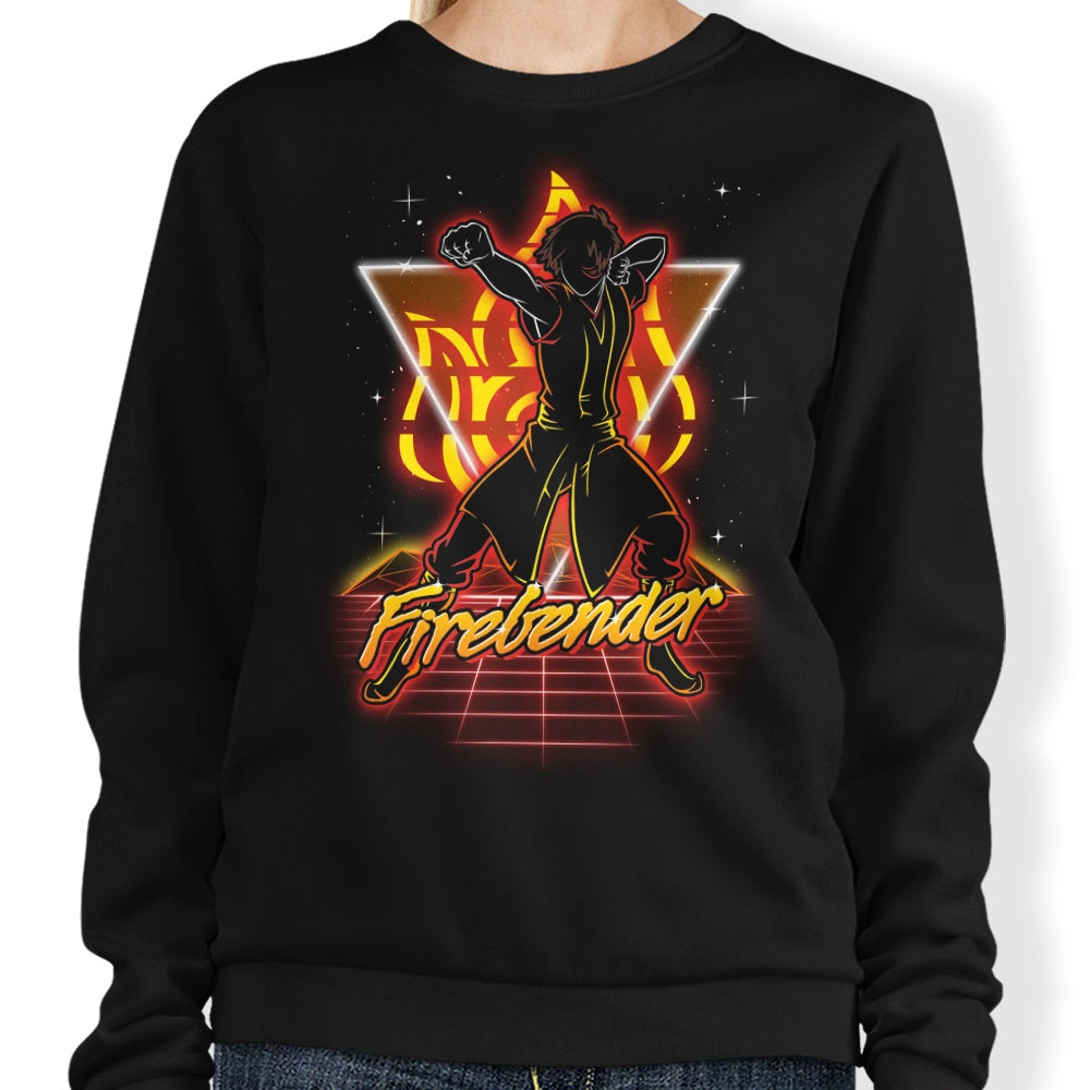 Retro Firebender - Adult & Kids T-Shirts, Sweatshirts & Hoodies apparel design preview 1