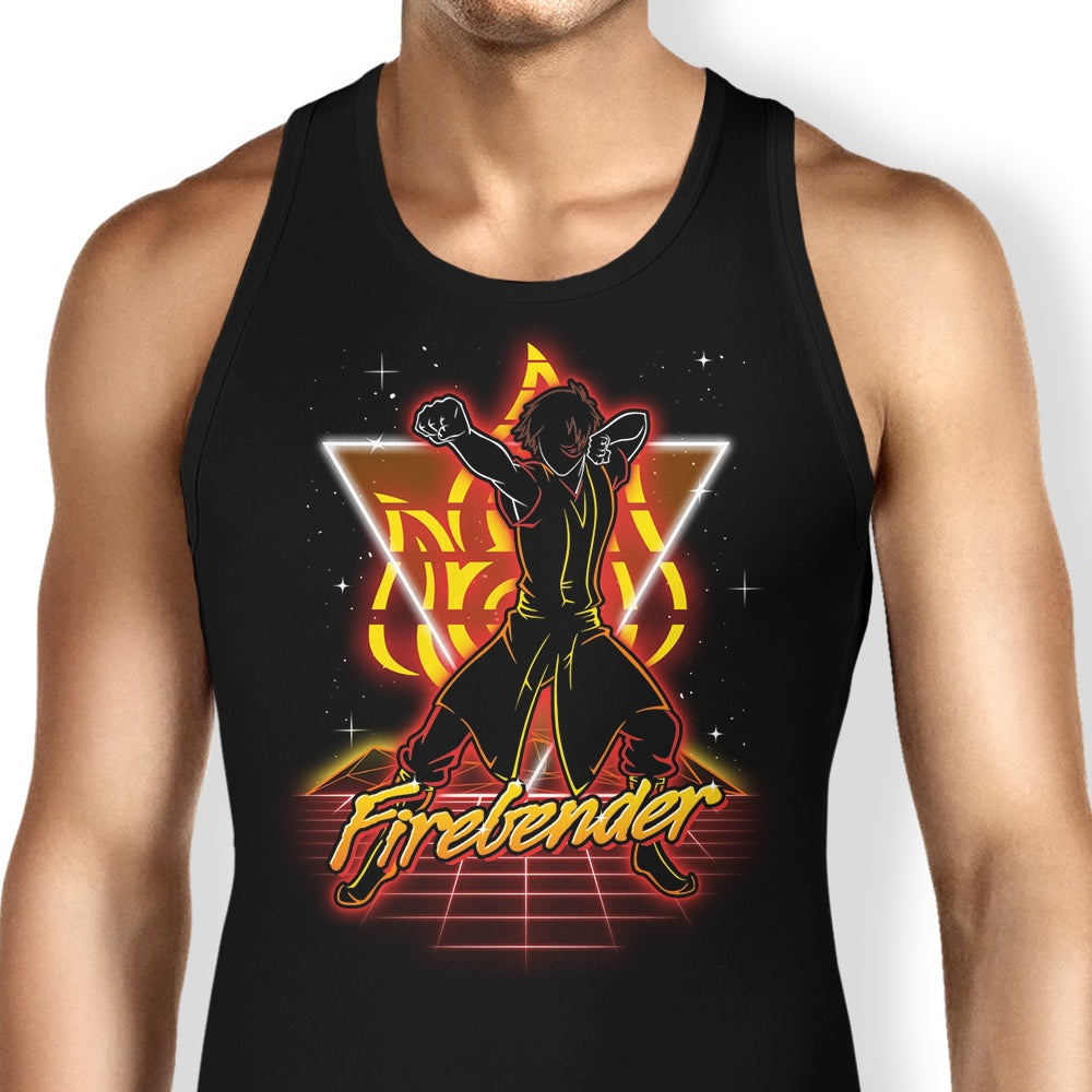 Retro Firebender Tank Top - Adult & Kids T-Shirts, Sweatshirts & Hoodies apparel design preview 1