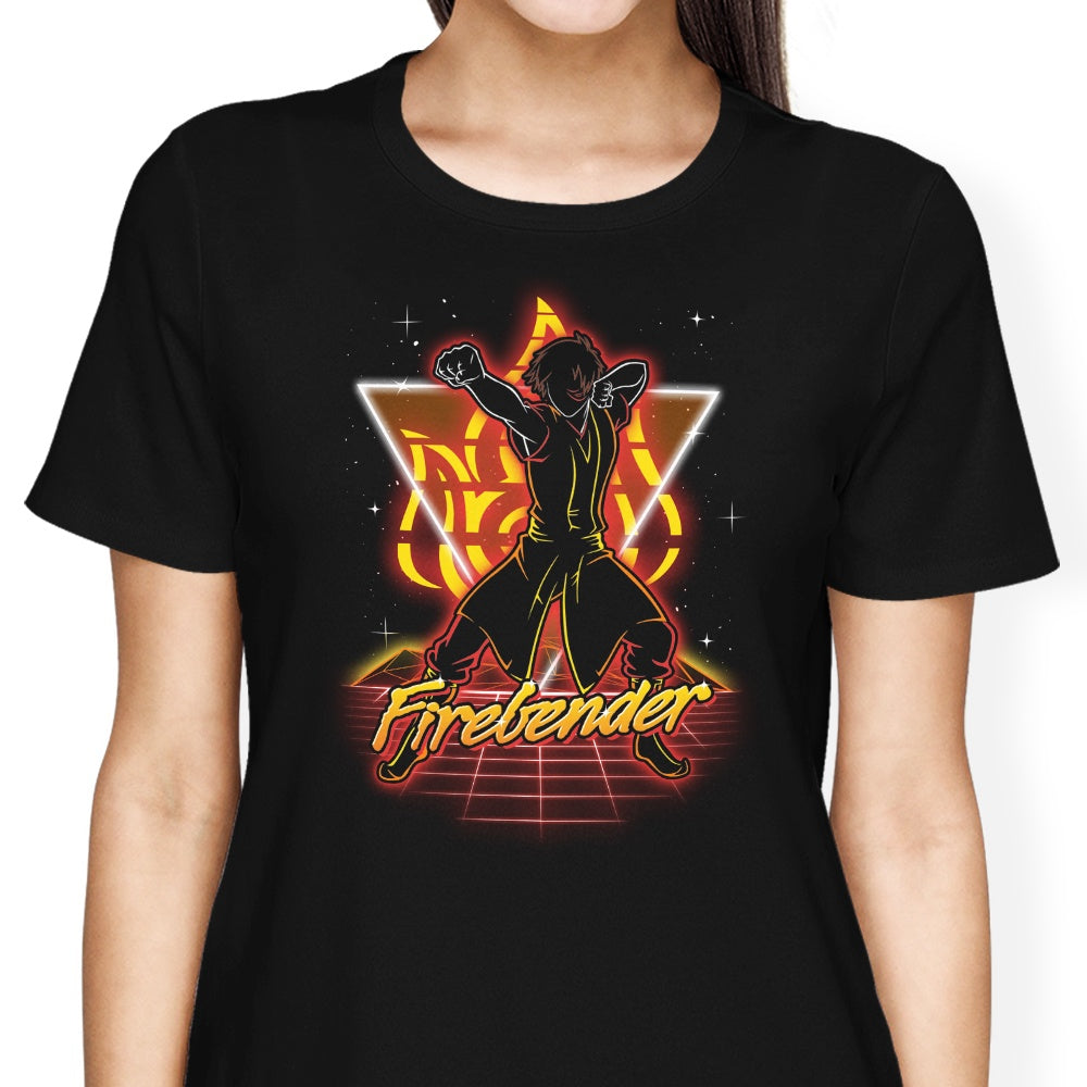 Retro Firebender Women's Apparel - Adult & Kids T-Shirts, Sweatshirts & Hoodies apparel design preview 2