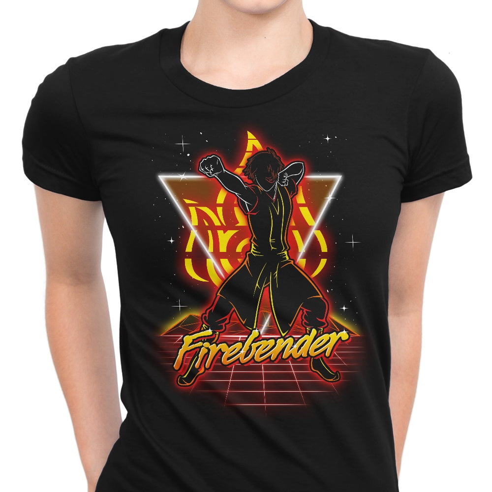 Retro Firebender Women's Apparel - Adult & Kids T-Shirts, Sweatshirts & Hoodies apparel design preview 1