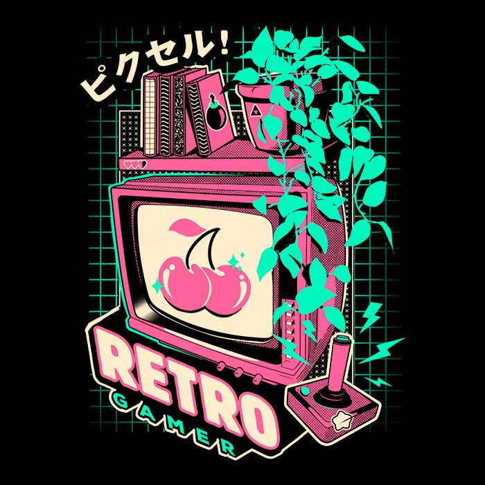 Retro Gaming Tank Top - Adult & Kids T-Shirts, Sweatshirts & Hoodies apparel design preview 2