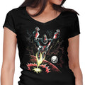 Retro Giant Women's V-Neck - Adult & Kids T-Shirts, Sweatshirts & Hoodies apparel design preview 1