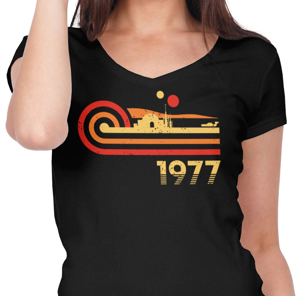 Retro Hope Women's V-Neck - Adult & Kids T-Shirts, Sweatshirts & Hoodies apparel design preview 2