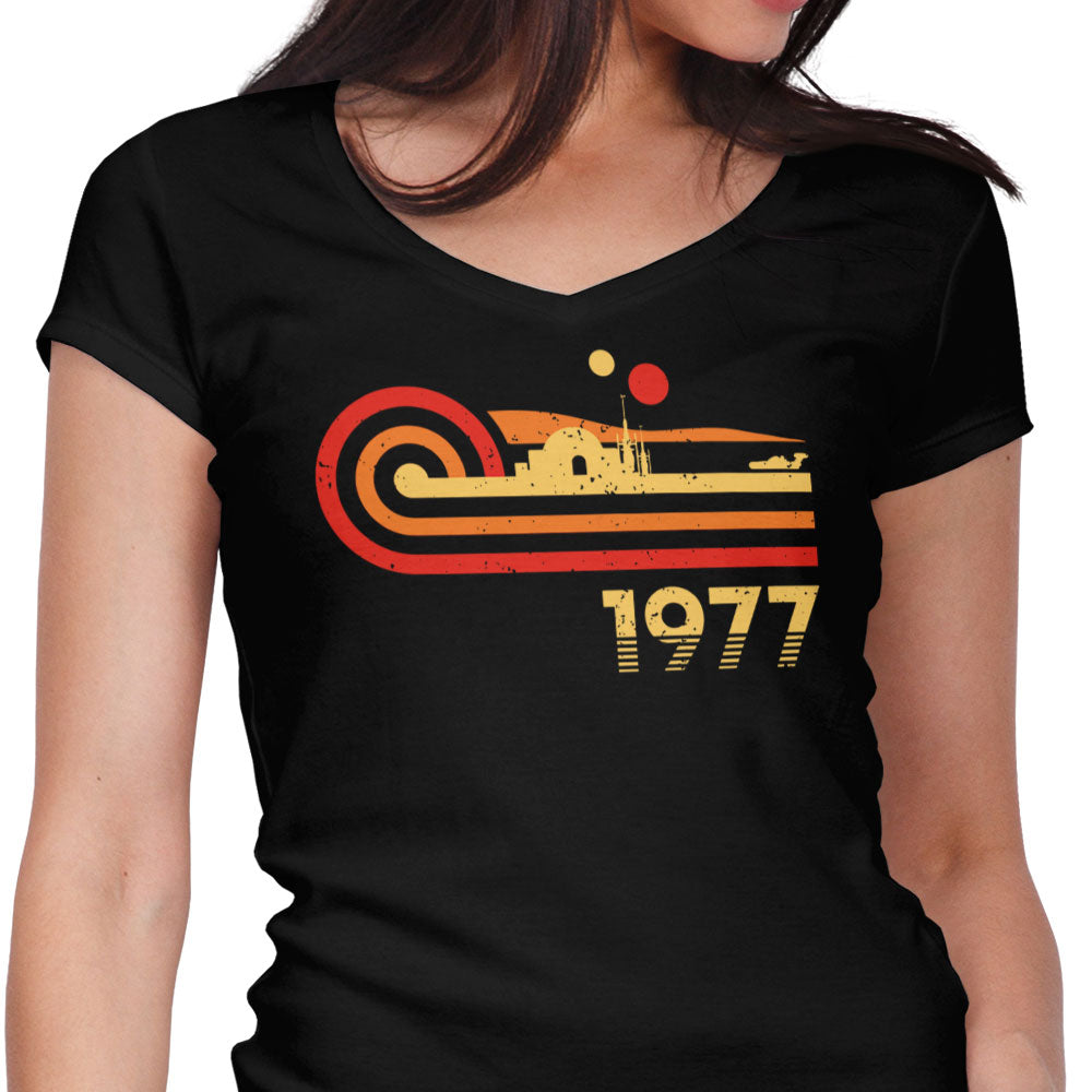 Retro Hope Women's V-Neck - Adult & Kids T-Shirts, Sweatshirts & Hoodies apparel design preview 1