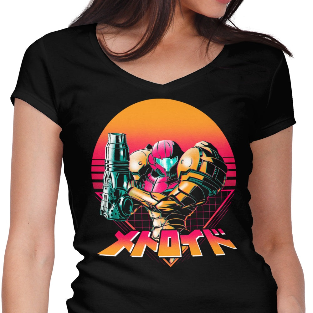 Retro Hunter Women's V-Neck - Adult & Kids T-Shirts, Sweatshirts & Hoodies apparel design preview 1