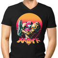 Retro Hunter Men's V-Neck - Adult & Kids T-Shirts, Sweatshirts & Hoodies apparel design preview 1