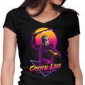 Retro Machete Women's V-Neck - Adult & Kids T-Shirts, Sweatshirts & Hoodies apparel design preview 1