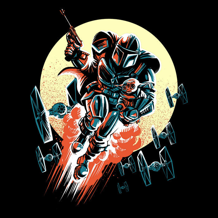 Retro Mando - Adult & Kids T-Shirts, Sweatshirts & Hoodies apparel design preview 2