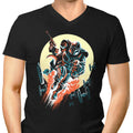 Retro Mando Men's V-Neck - Adult & Kids T-Shirts, Sweatshirts & Hoodies apparel design preview 1