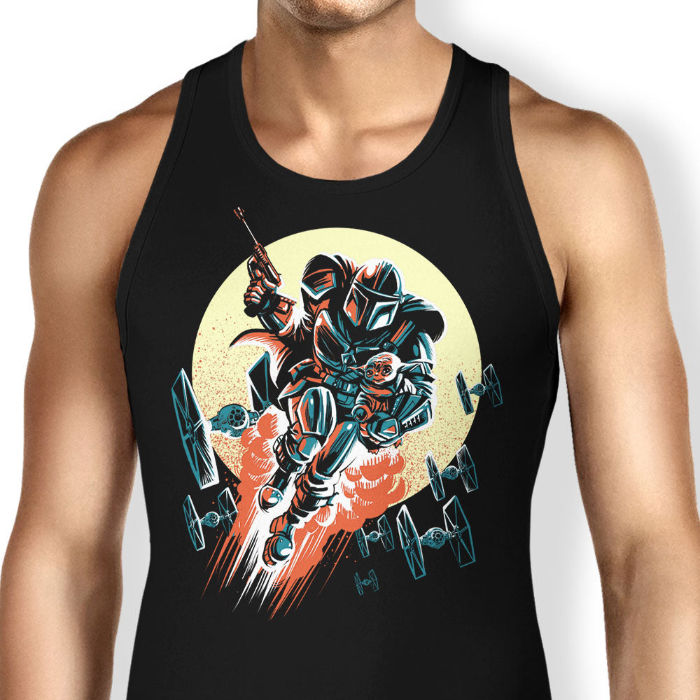 Retro Mando Tank Top - Adult & Kids T-Shirts, Sweatshirts & Hoodies apparel design preview 1