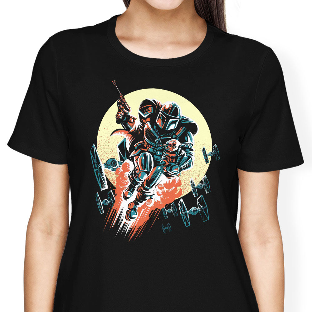 Retro Mando Women's Apparel - Adult & Kids T-Shirts, Sweatshirts & Hoodies apparel design preview 1