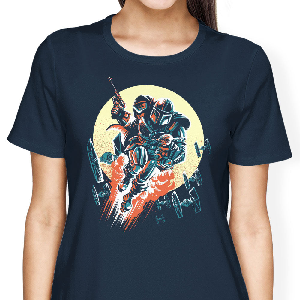 Retro Mando Women's Apparel - Adult & Kids T-Shirts, Sweatshirts & Hoodies apparel design preview 2