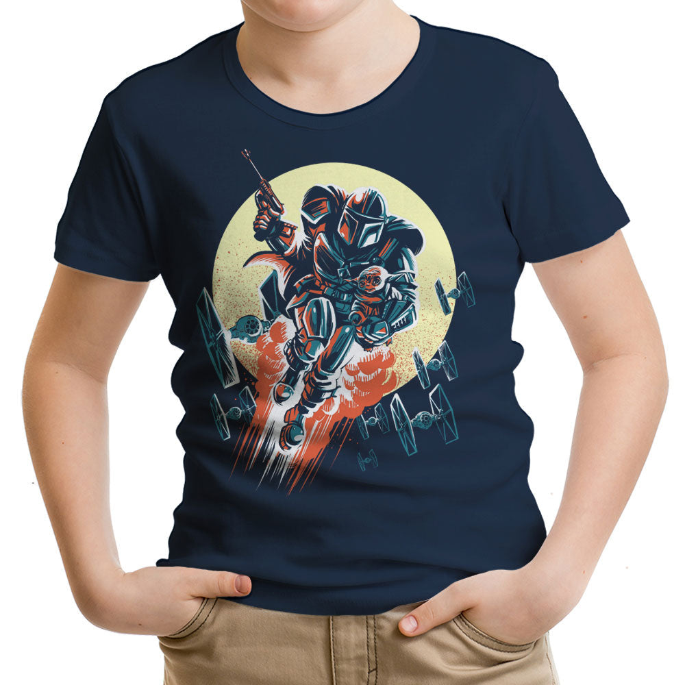 Retro Mando Youth Apparel - Adult & Kids T-Shirts, Sweatshirts & Hoodies apparel design preview 2