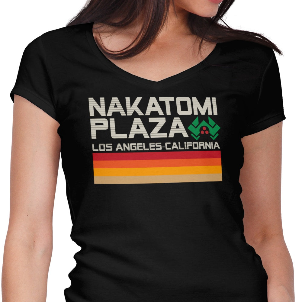 Retro Plaza Women's V-Neck - Adult & Kids T-Shirts, Sweatshirts & Hoodies apparel design preview 1