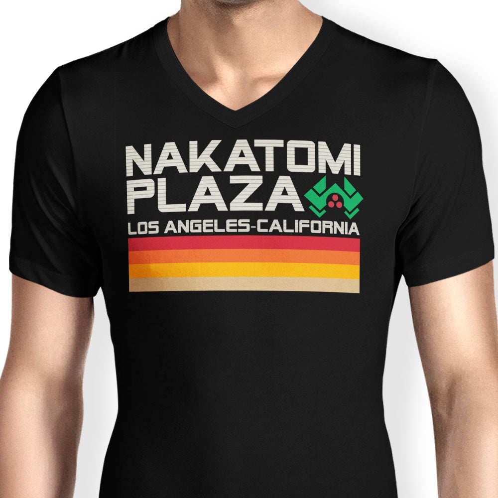 Retro Plaza Men's V-Neck - Adult & Kids T-Shirts, Sweatshirts & Hoodies apparel design preview 2