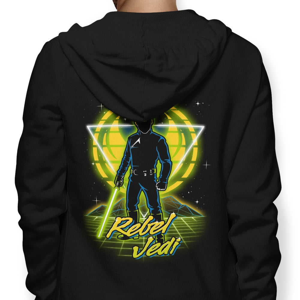 Retro Rebel Jedi - Adult & Kids T-Shirts, Sweatshirts & Hoodies apparel design preview 1