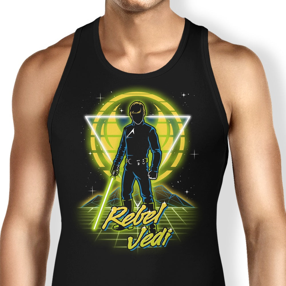 Retro Rebel Jedi Tank Top - Adult & Kids T-Shirts, Sweatshirts & Hoodies apparel design preview 1
