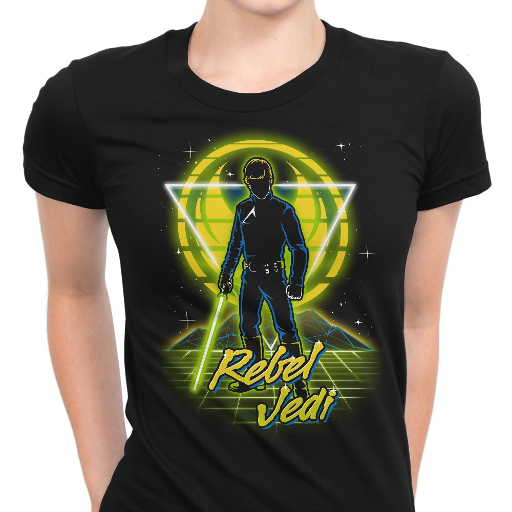 Retro Rebel Jedi Women's Apparel - Adult & Kids T-Shirts, Sweatshirts & Hoodies apparel design preview 1