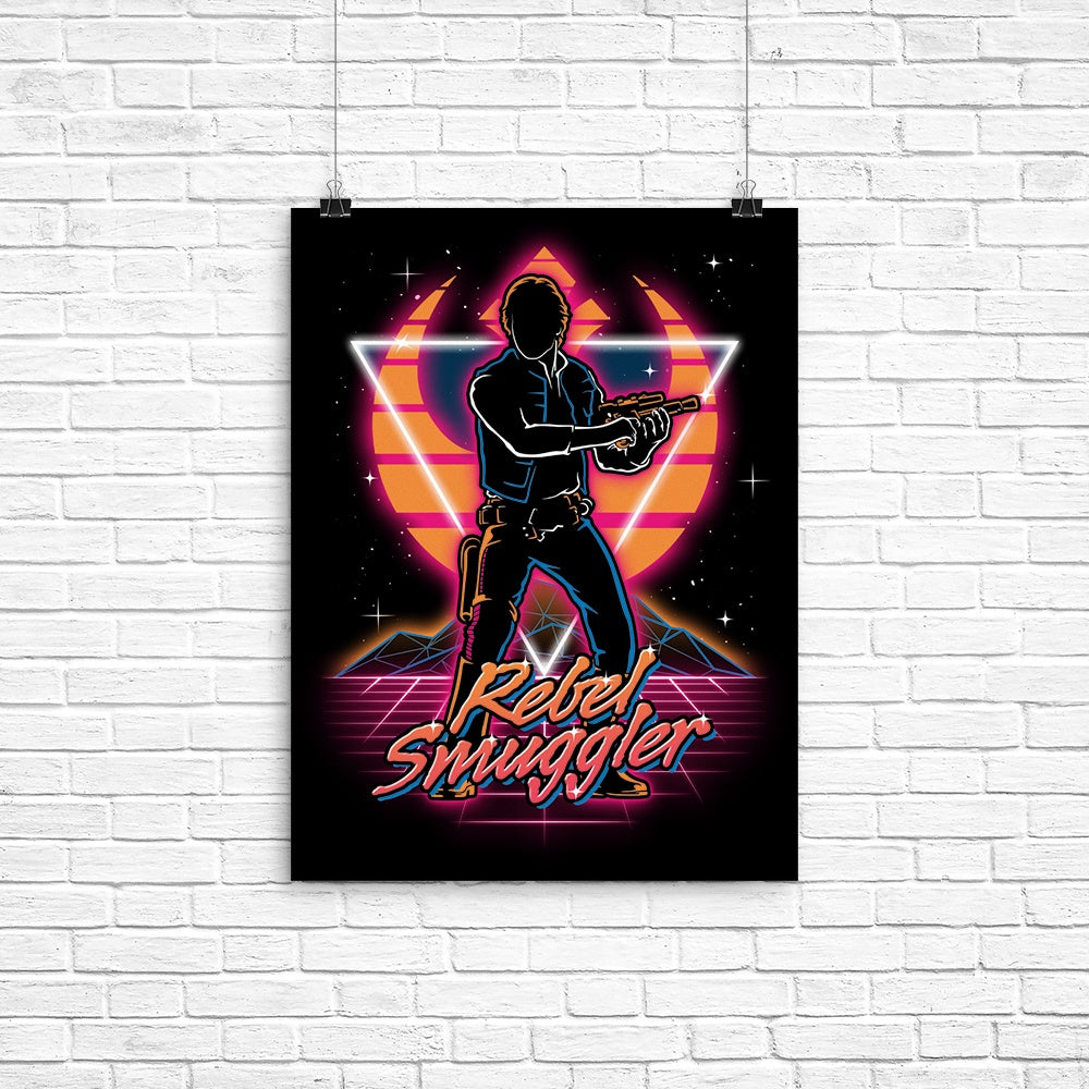 Retro Rebel Smuggler Poster - Adult & Kids T-Shirts, Sweatshirts & Hoodies apparel design preview 1