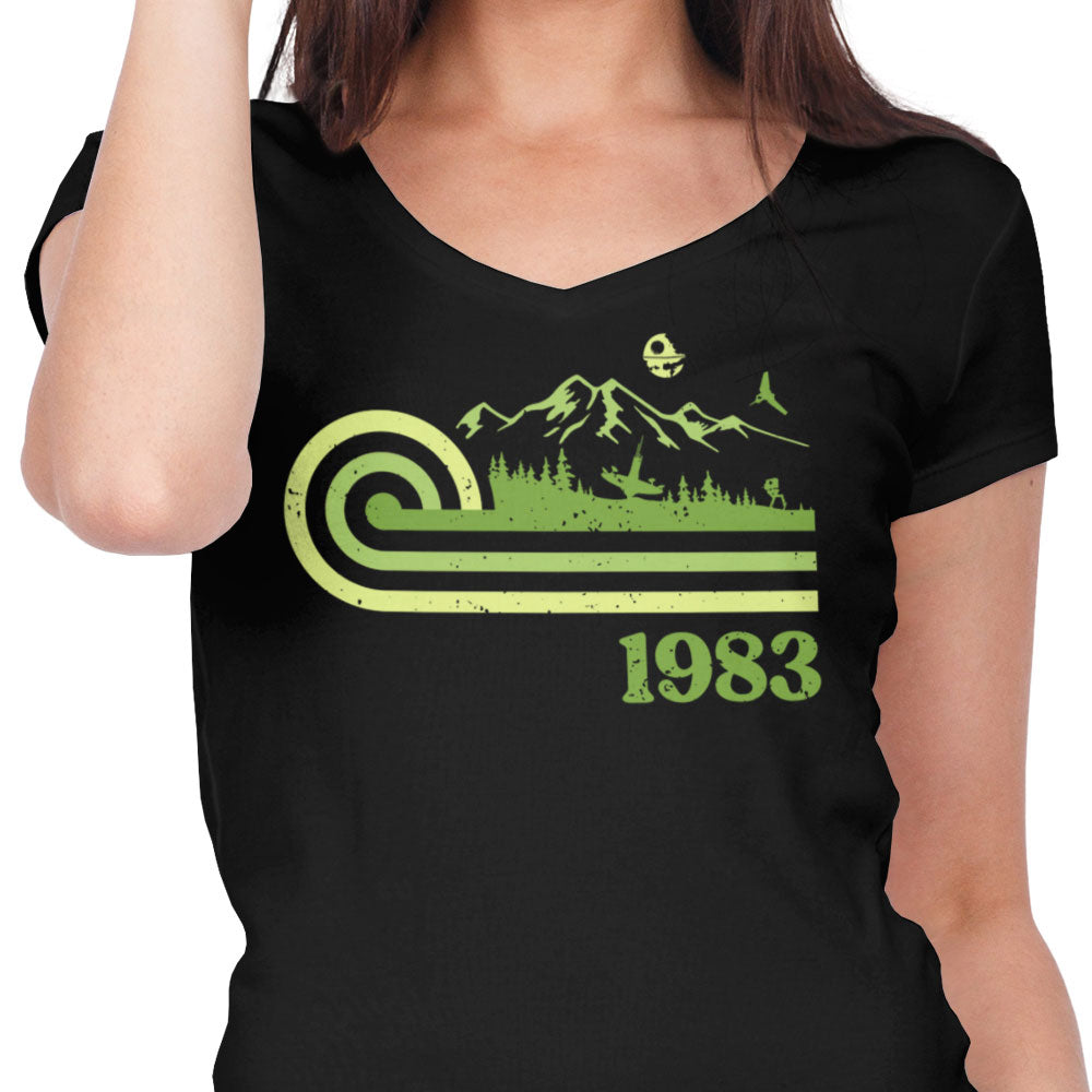 Retro Return Women's V-Neck - Adult & Kids T-Shirts, Sweatshirts & Hoodies apparel design preview 2