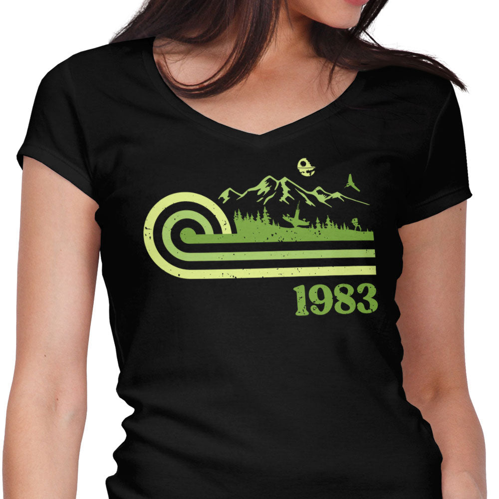 Retro Return Women's V-Neck - Adult & Kids T-Shirts, Sweatshirts & Hoodies apparel design preview 1