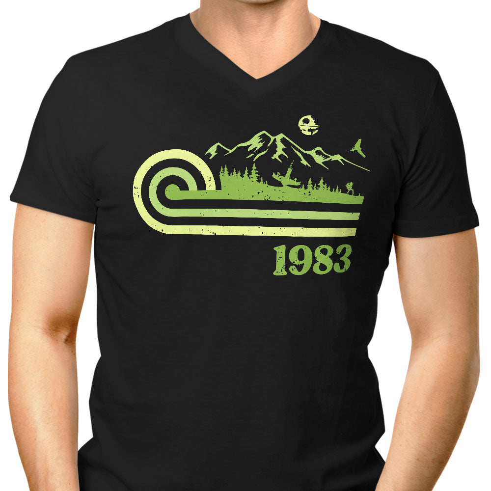 Retro Return Men's V-Neck - Adult & Kids T-Shirts, Sweatshirts & Hoodies apparel design preview 1
