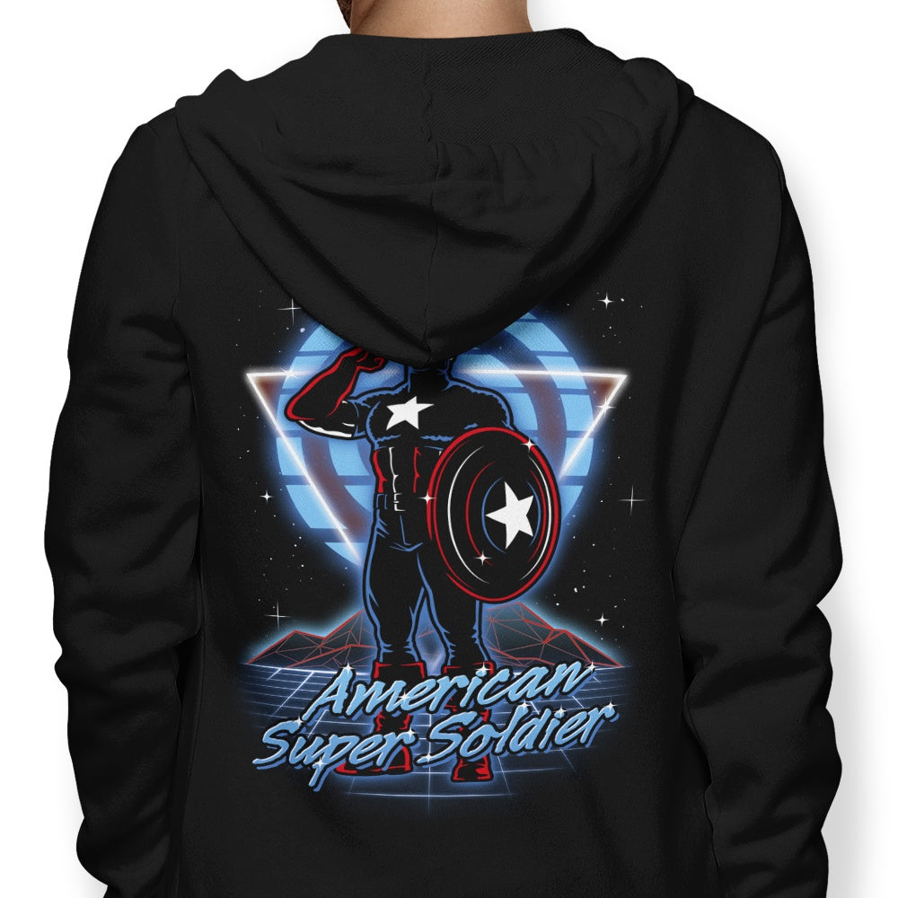 Retro Super Soldier - Adult & Kids T-Shirts, Sweatshirts & Hoodies apparel design preview 1