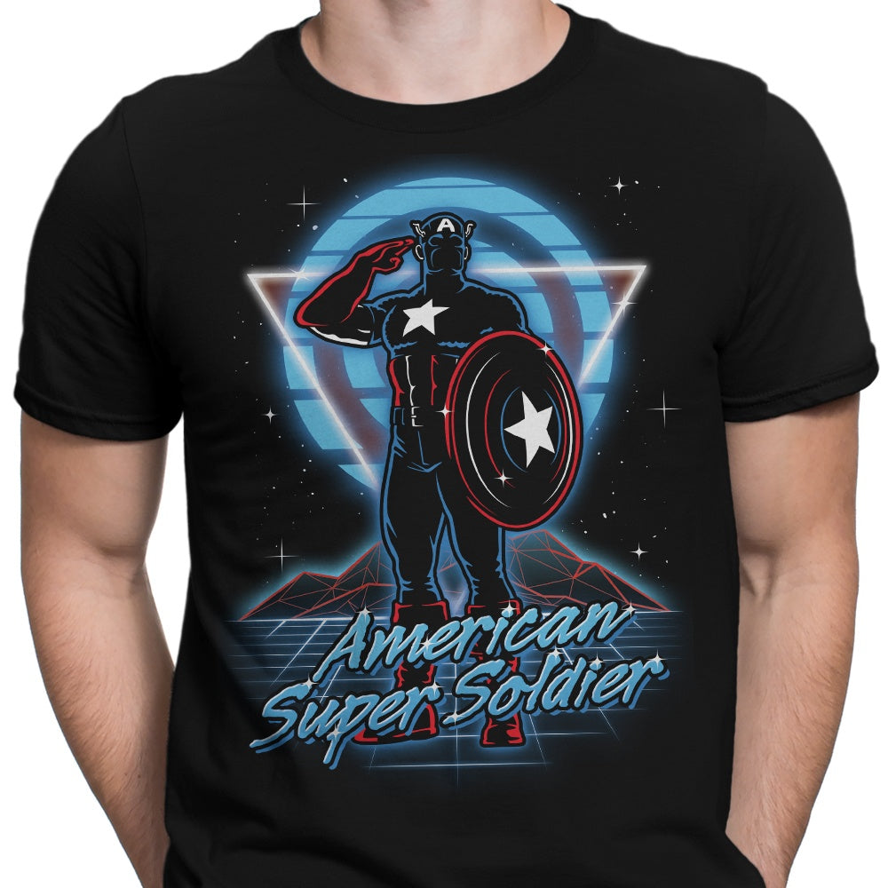 Retro Super Soldier Men's Apparel - Adult & Kids T-Shirts, Sweatshirts & Hoodies apparel design preview 2