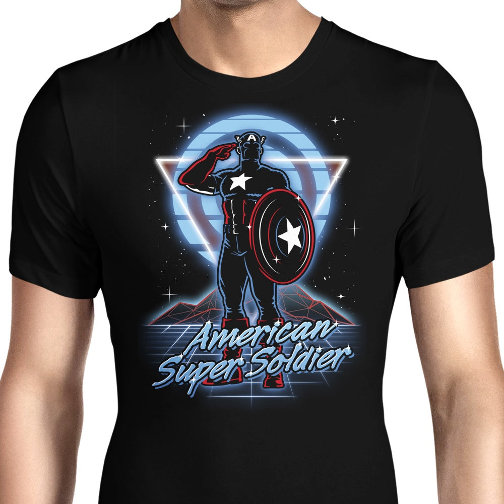 Retro Super Soldier Men's Apparel - Adult & Kids T-Shirts, Sweatshirts & Hoodies apparel design preview 1