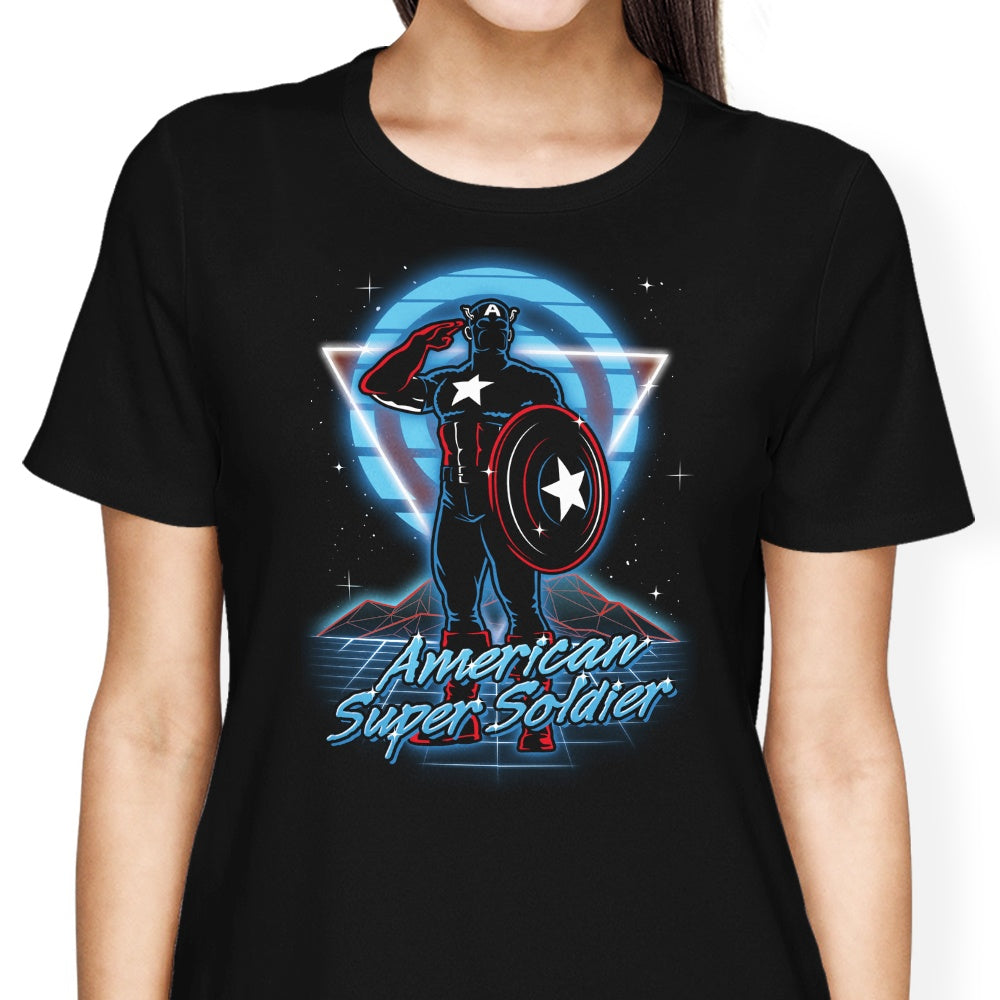 Retro Super Soldier Women's Apparel - Adult & Kids T-Shirts, Sweatshirts & Hoodies apparel design preview 2
