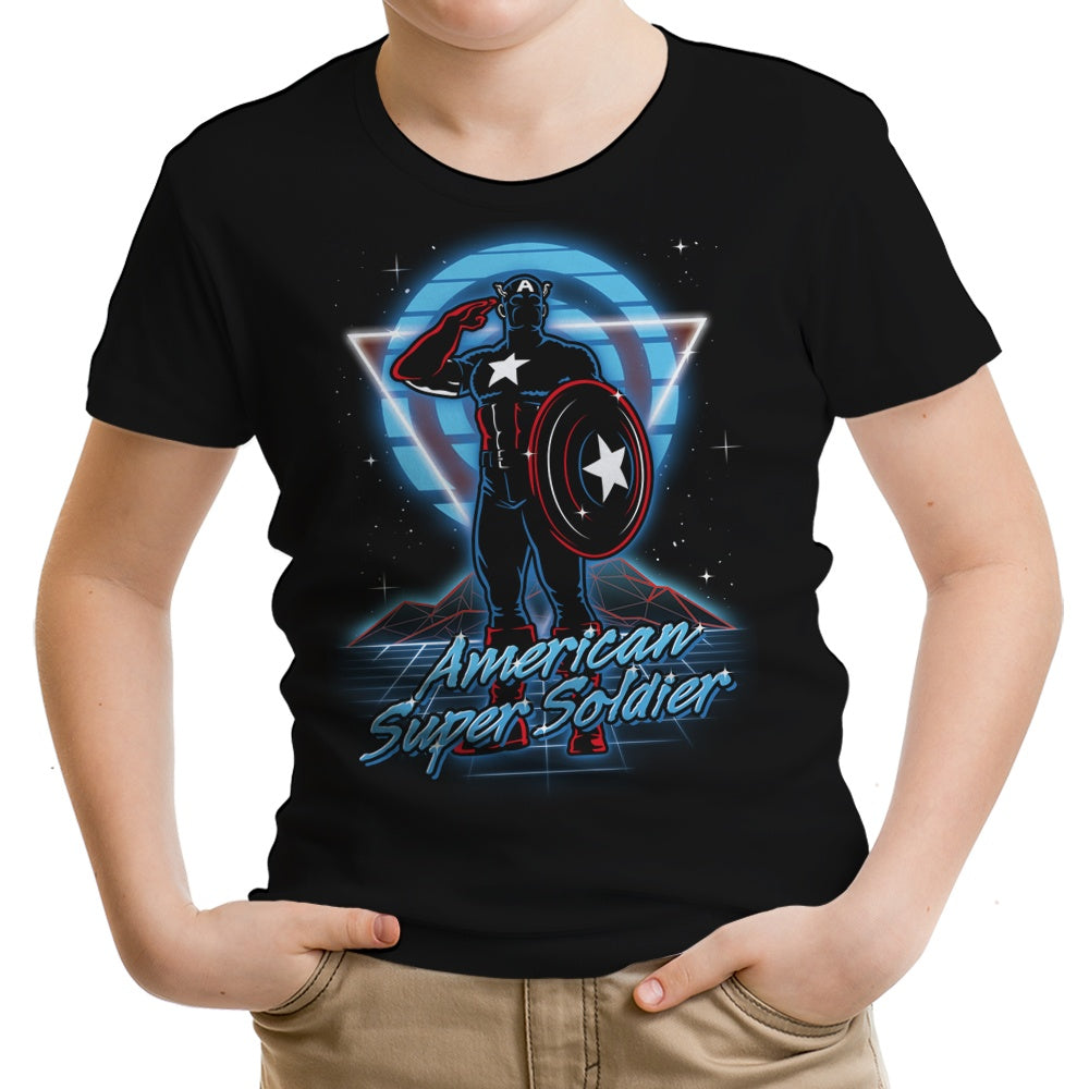 Retro Super Soldier Youth Apparel - Adult & Kids T-Shirts, Sweatshirts & Hoodies apparel design preview 1