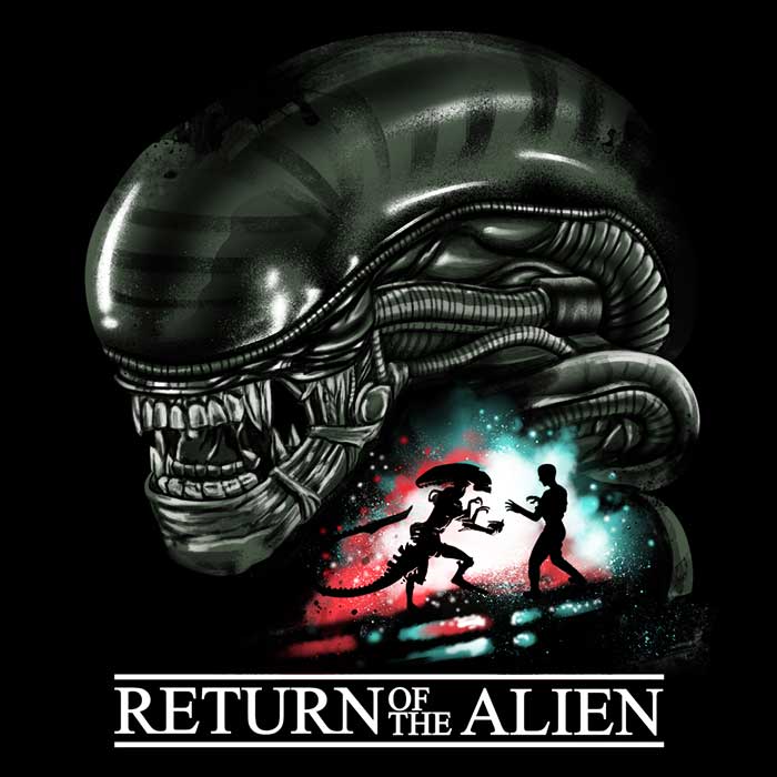 Return of the Alien Coasters - Adult & Kids T-Shirts, Sweatshirts & Hoodies apparel design preview 1