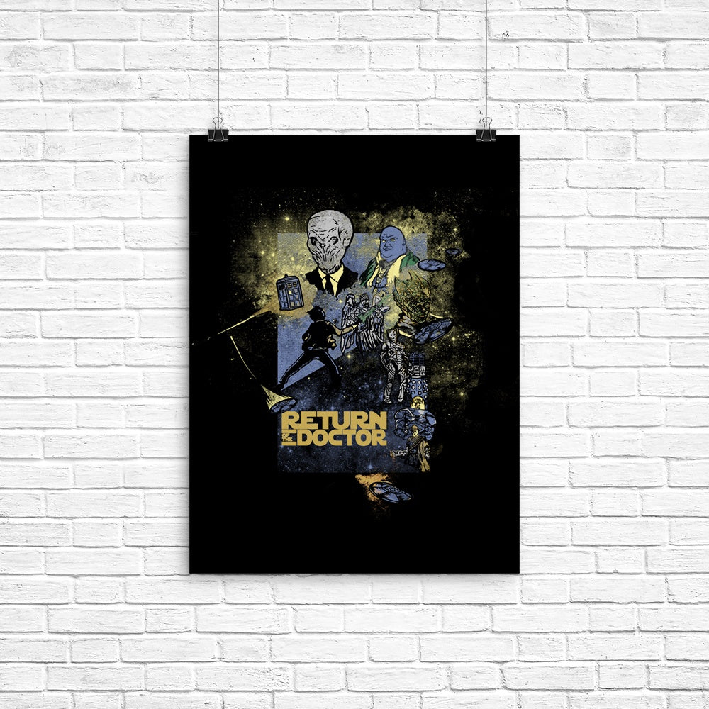 Return of the Doctor Poster - Adult & Kids T-Shirts, Sweatshirts & Hoodies apparel design preview 1