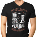 Return to Bed Men's V-Neck - Adult & Kids T-Shirts, Sweatshirts & Hoodies apparel design preview 1