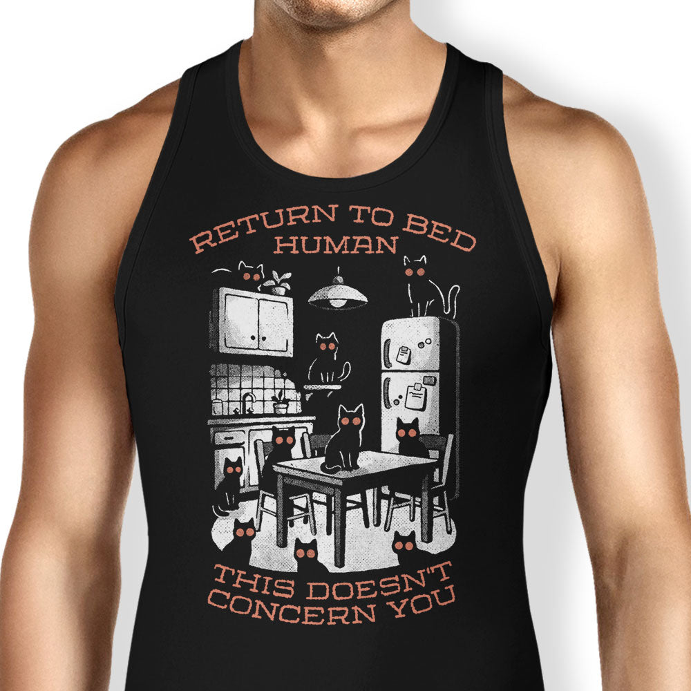 Return to Bed Tank Top - Adult & Kids T-Shirts, Sweatshirts & Hoodies apparel design preview 1