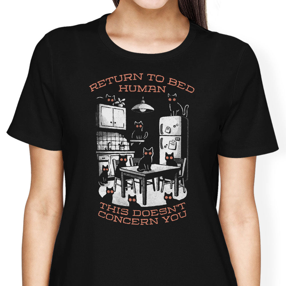 Return to Bed Women's Apparel - Adult & Kids T-Shirts, Sweatshirts & Hoodies apparel design preview 1