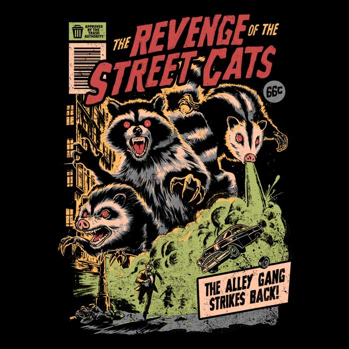 Revenge of the Street Cats - Adult & Kids T-Shirts, Sweatshirts & Hoodies apparel design preview 2