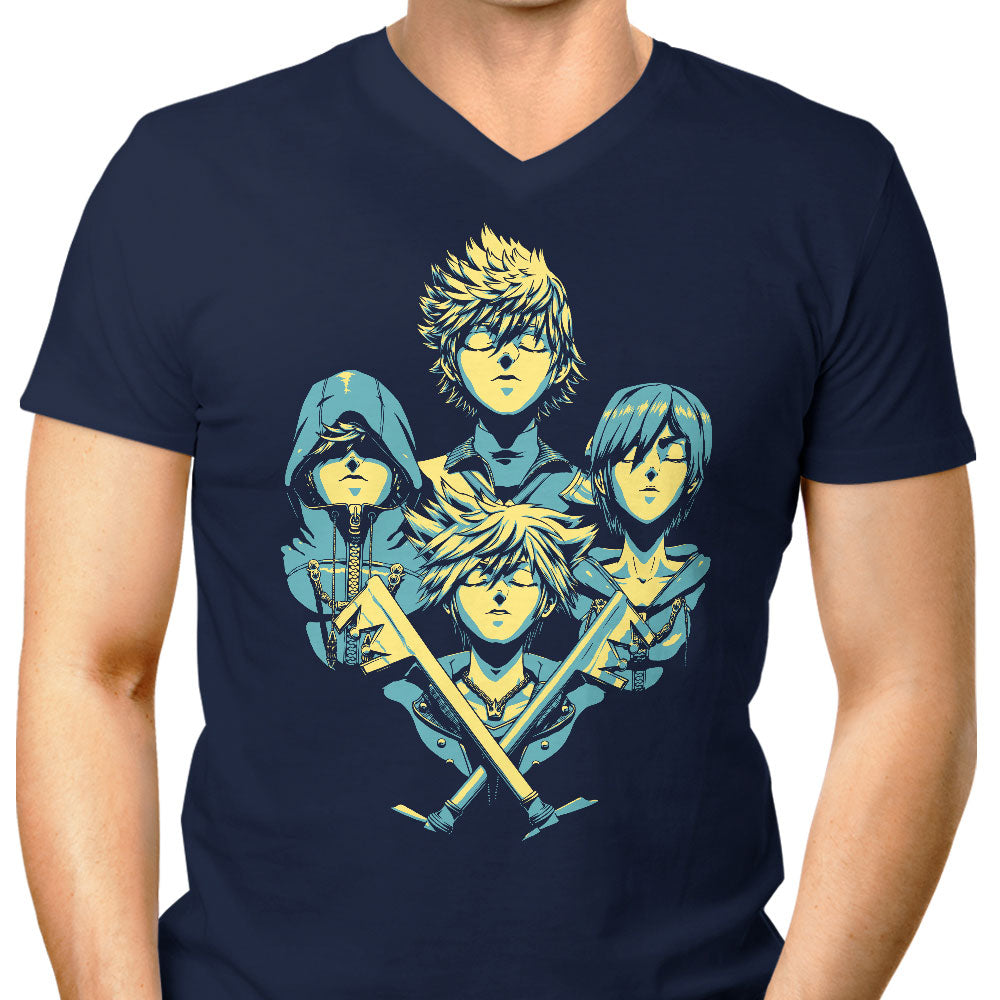 Rhapsody Hearts Men's V-Neck - Adult & Kids T-Shirts, Sweatshirts & Hoodies apparel design preview 1