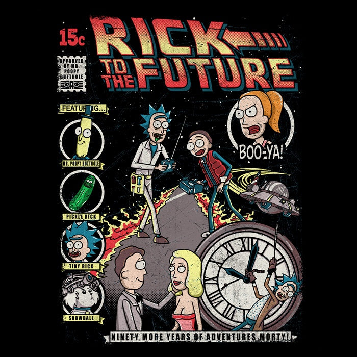 Rick to the Future - Adult & Kids T-Shirts, Sweatshirts & Hoodies apparel design preview 2
