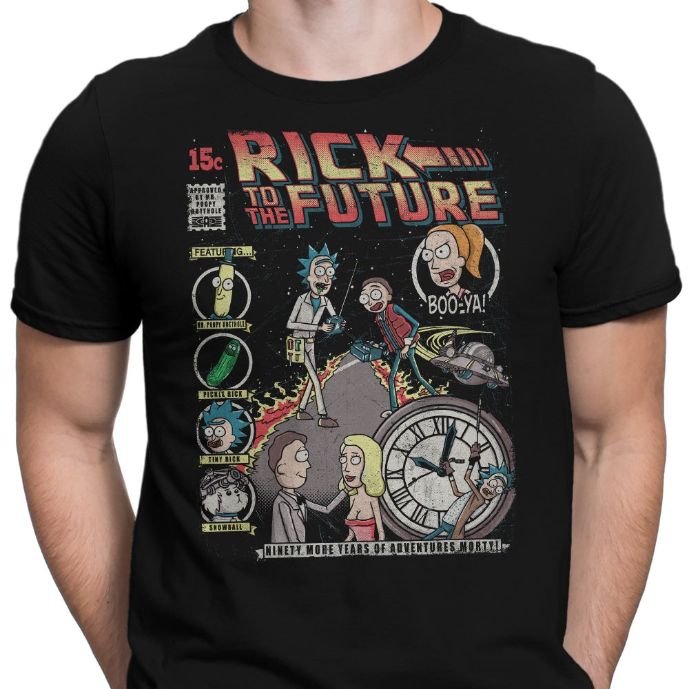 Rick to the Future Men's Apparel - Adult & Kids T-Shirts, Sweatshirts & Hoodies apparel design preview 2