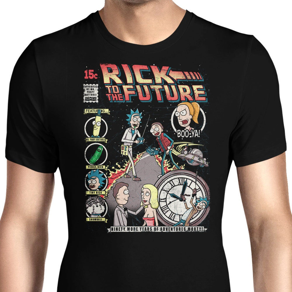 Rick to the Future Men's Apparel - Adult & Kids T-Shirts, Sweatshirts & Hoodies apparel design preview 1