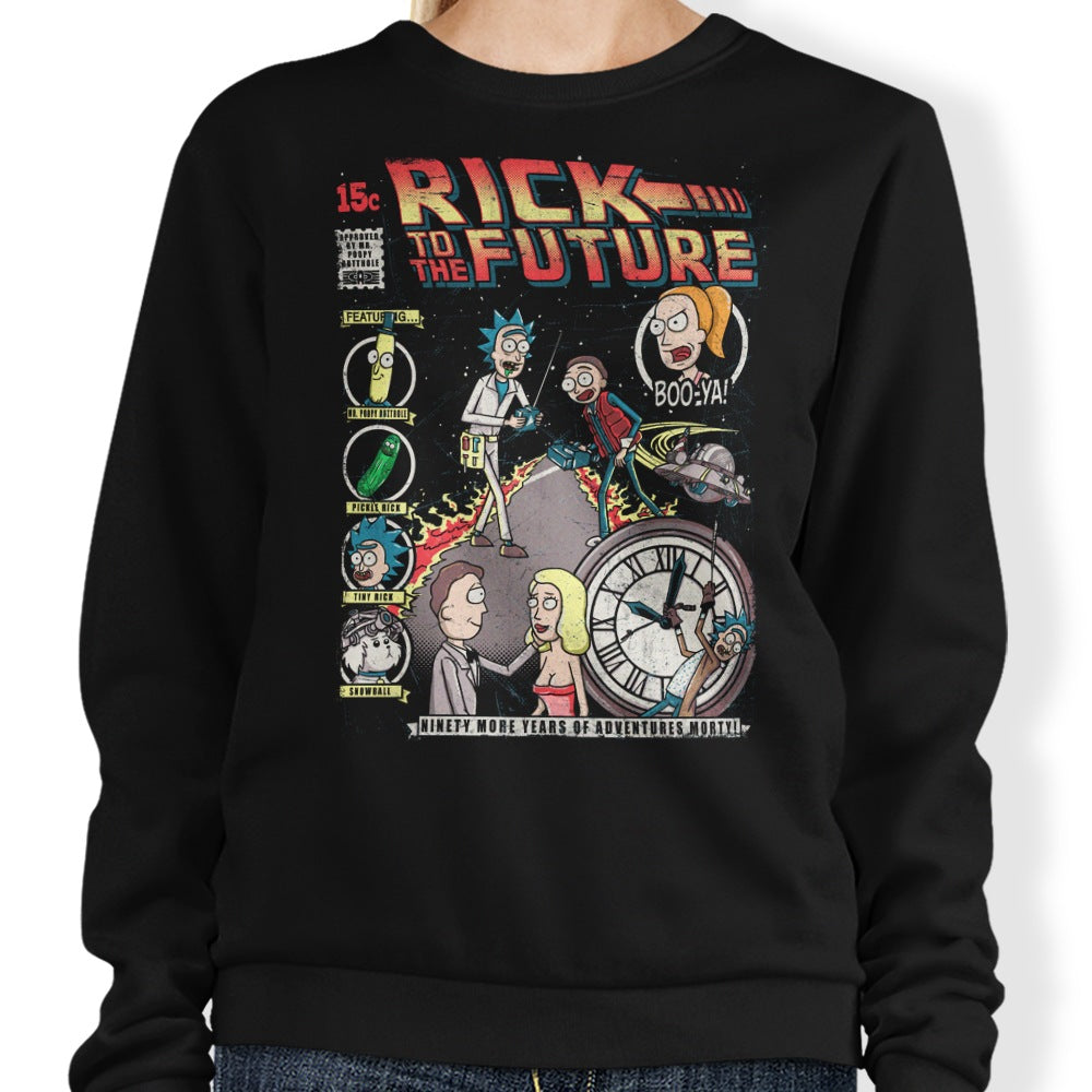 Rick to the Future - Adult & Kids T-Shirts, Sweatshirts & Hoodies apparel design preview 1