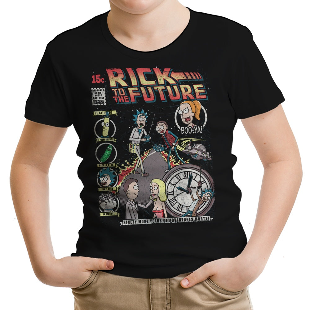 Rick to the Future Youth Apparel - Adult & Kids T-Shirts, Sweatshirts & Hoodies apparel design preview 1