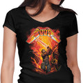Rip the Demon Women's V-Neck - Adult & Kids T-Shirts, Sweatshirts & Hoodies apparel design preview 1