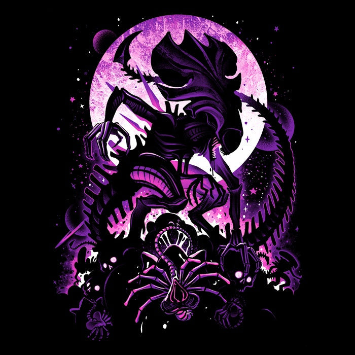 Rise of the Xeno Queen - Adult & Kids T-Shirts, Sweatshirts & Hoodies apparel design preview 2