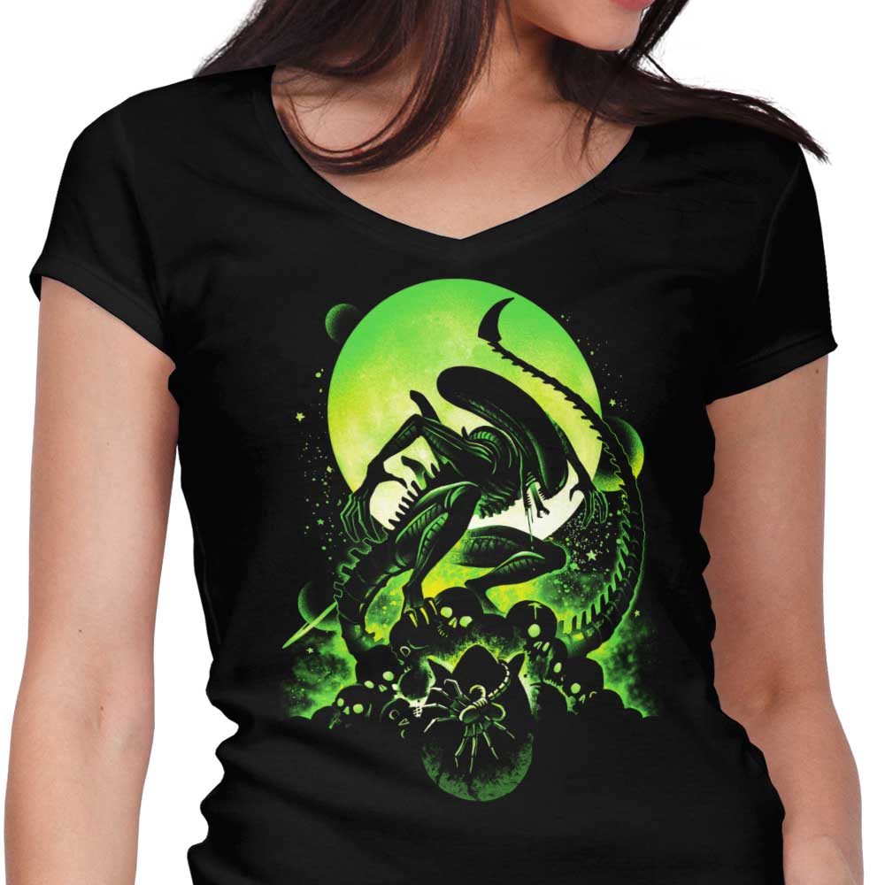 Rise of Xeno Women's V-Neck - Adult & Kids T-Shirts, Sweatshirts & Hoodies apparel design preview 1