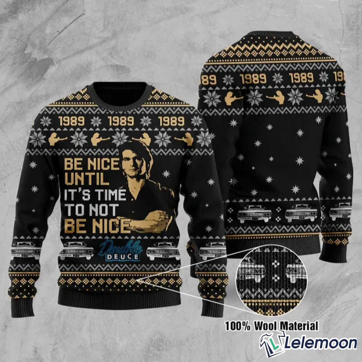 Road House Be Nice Until It’s Time To Not Be Nice Ugly Sweater product image
