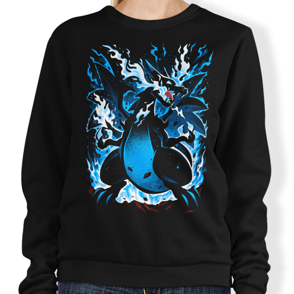 Roaring Blue Flames - Adult & Kids T-Shirts, Sweatshirts & Hoodies apparel design preview 1